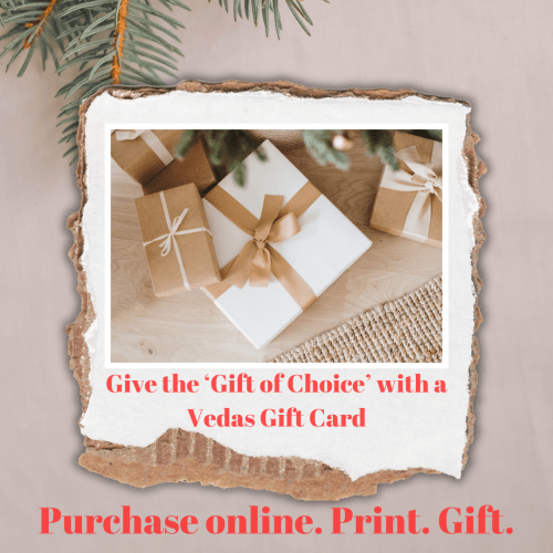 Gift cards at Vedas Medical Spa & Wellness Center