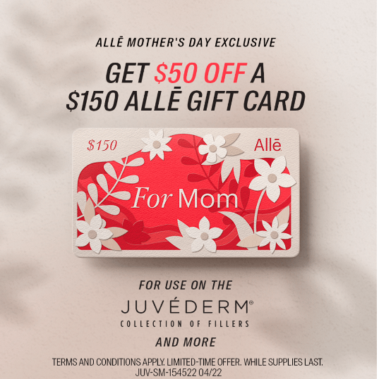 Image of an ALLE gift card- Vedas Medical Spa & Wellness Center