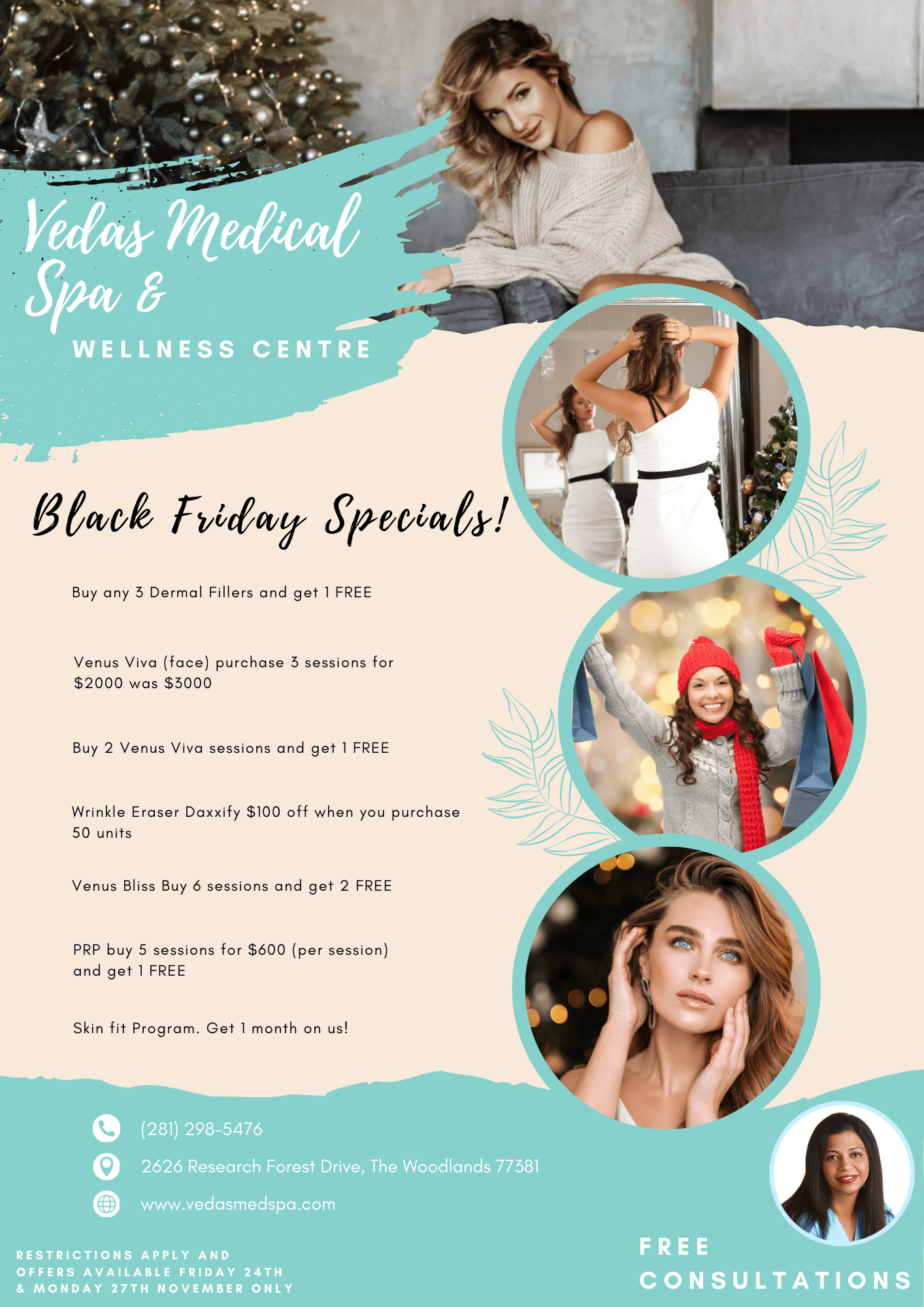Black Friday Specials at Vedas Medical Spa & Wellness Center
